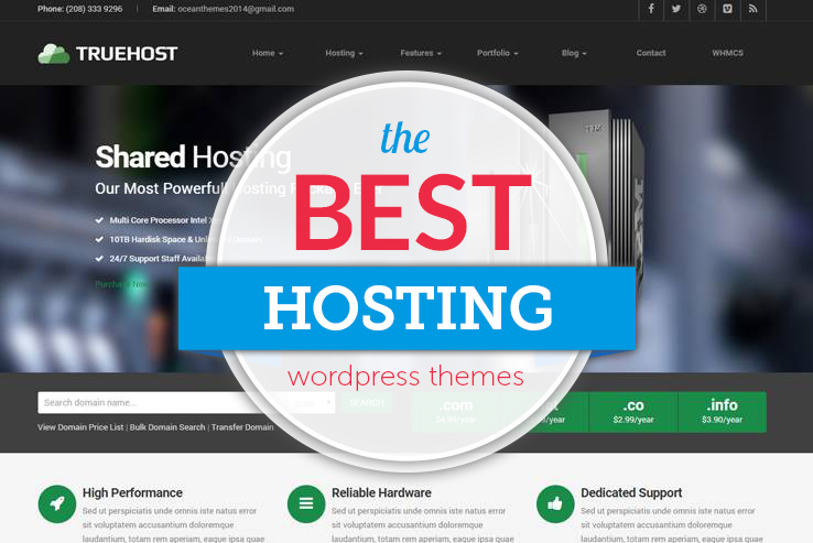 best hosting wordpress themes