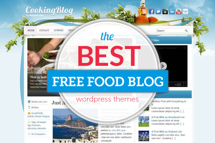 13 Free Food Blog Wordpress Themes - 