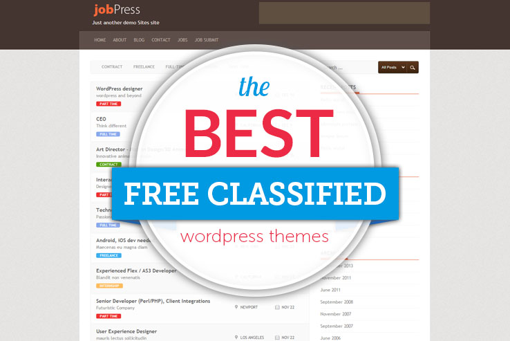 the best free classified themes