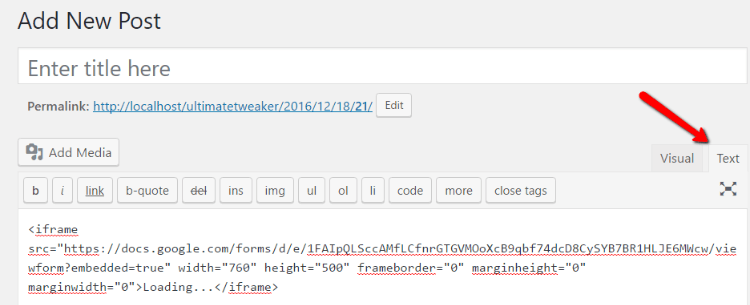 form to javascript url form contact forms google 16 wordpress