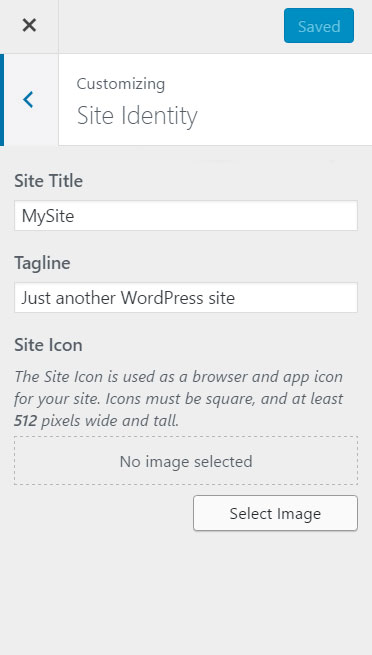 Favicon Upload in WordPress