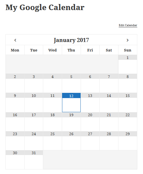 Embed Google Calendar - Simple Calendar - Google Calendar Plugin Calendar ID, Calendar Display