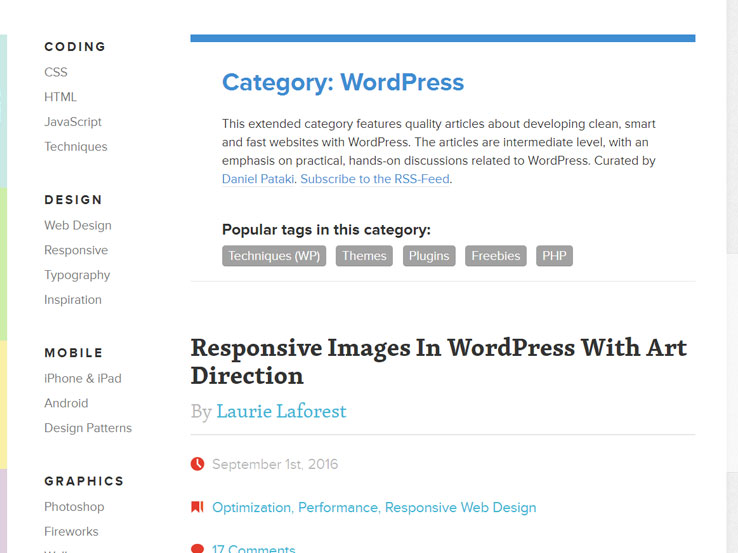 Smashing Mag: WordPress Section