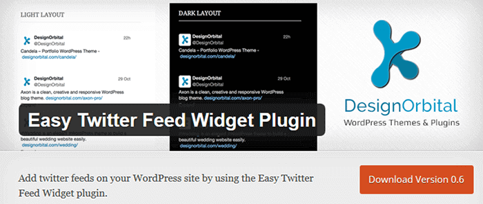 Easy Twitter Feed Widget