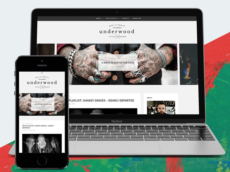 Underwood Blogging Theme