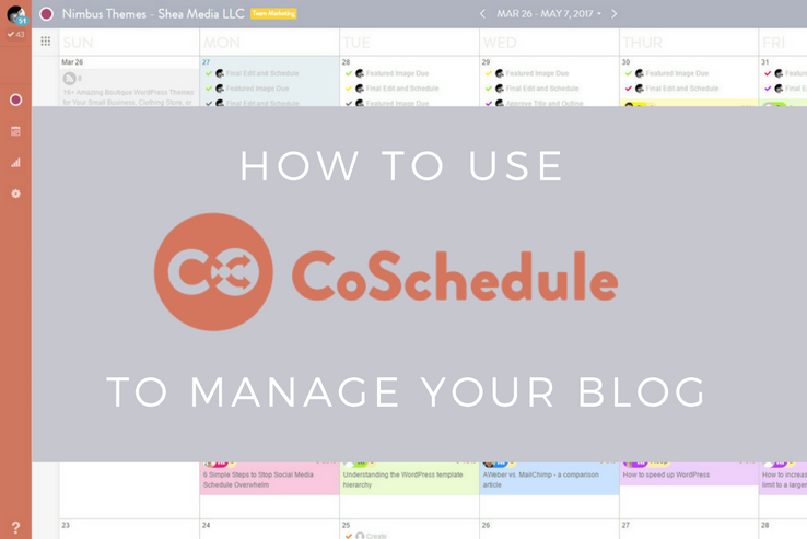 Manage your Blog with CoSchedule