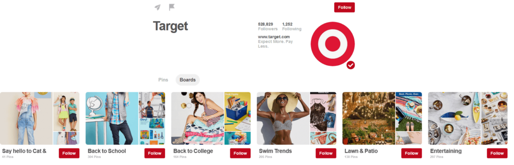 Target Pinterest