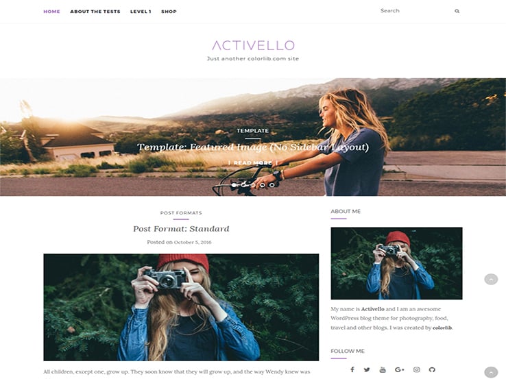  Activello – Simple Multipurpose Blog Theme
