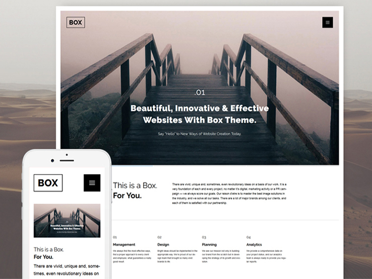 Web Design Responsive WordPress Theme
