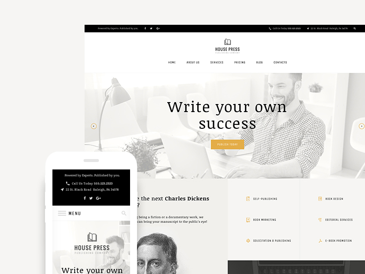 House Press - Publishing Company WordPress Theme