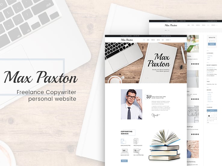  MaxPaxton - Freelance Copywriter and Journalist WordPress Theme
