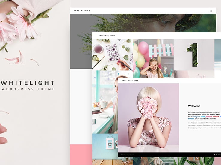 WhiteLight - professional photographer portfolio WordPress Theme
