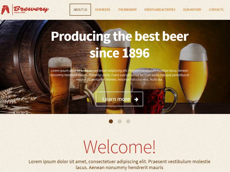 Brewery WordPress Theme