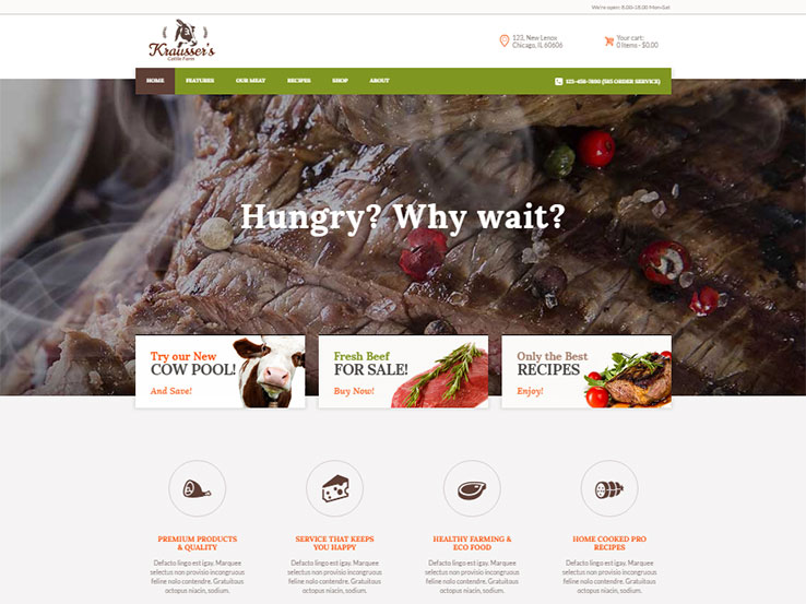 Cattle Farm & Produce Market WP Theme