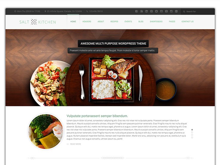60+ Best WordPress Food Blog Themes 2017