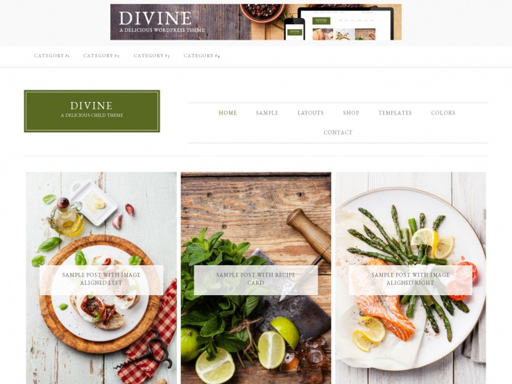 Food Blog Website Templates