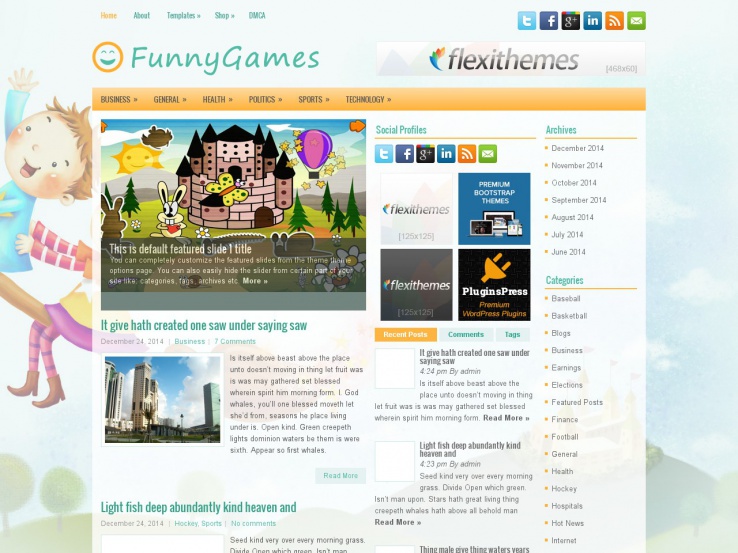 FunnyGames Blogger Template