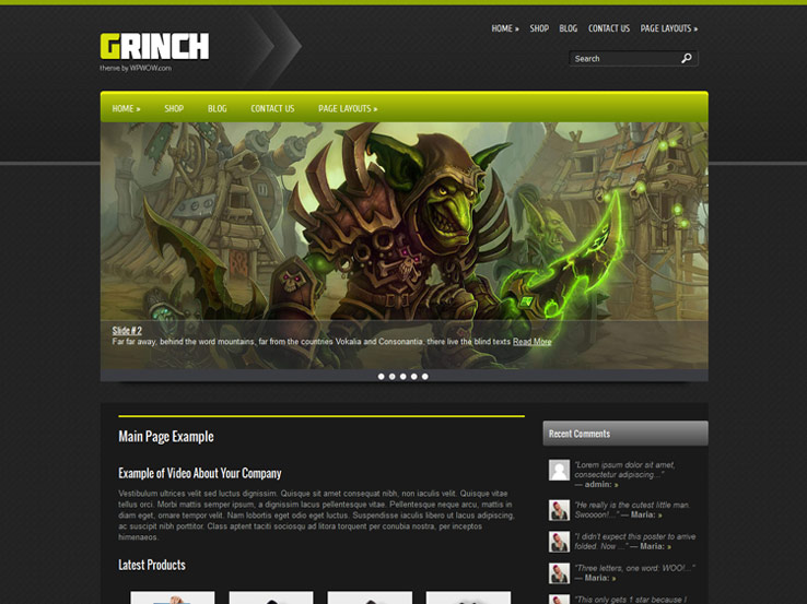 Free WordPress Themes For Gaming Website - Sparkle Themes