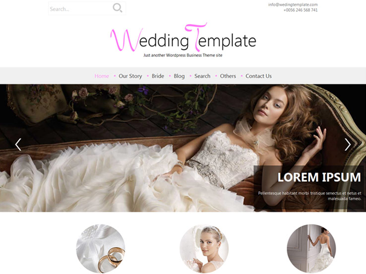 download wordpress free wedding website templates