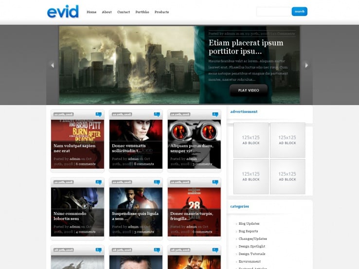 eVid WordPress Theme